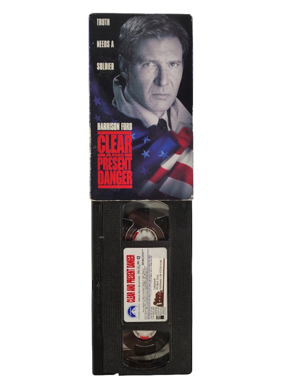 (1994) Clear And Present Danger Rated PG-13 Thriller/Action VHS Cassette Tape